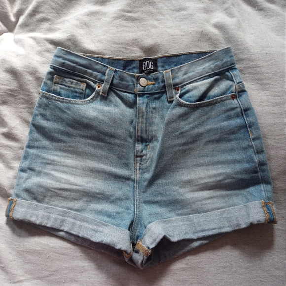 BDG HIGH RISE DENIM SHORTS - Picture 1 of 3